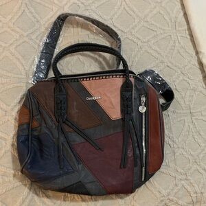 Desigual Multicolor Patchwork Shoulder Bag